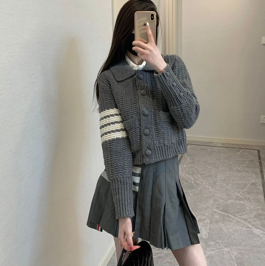 wool knit cardigan