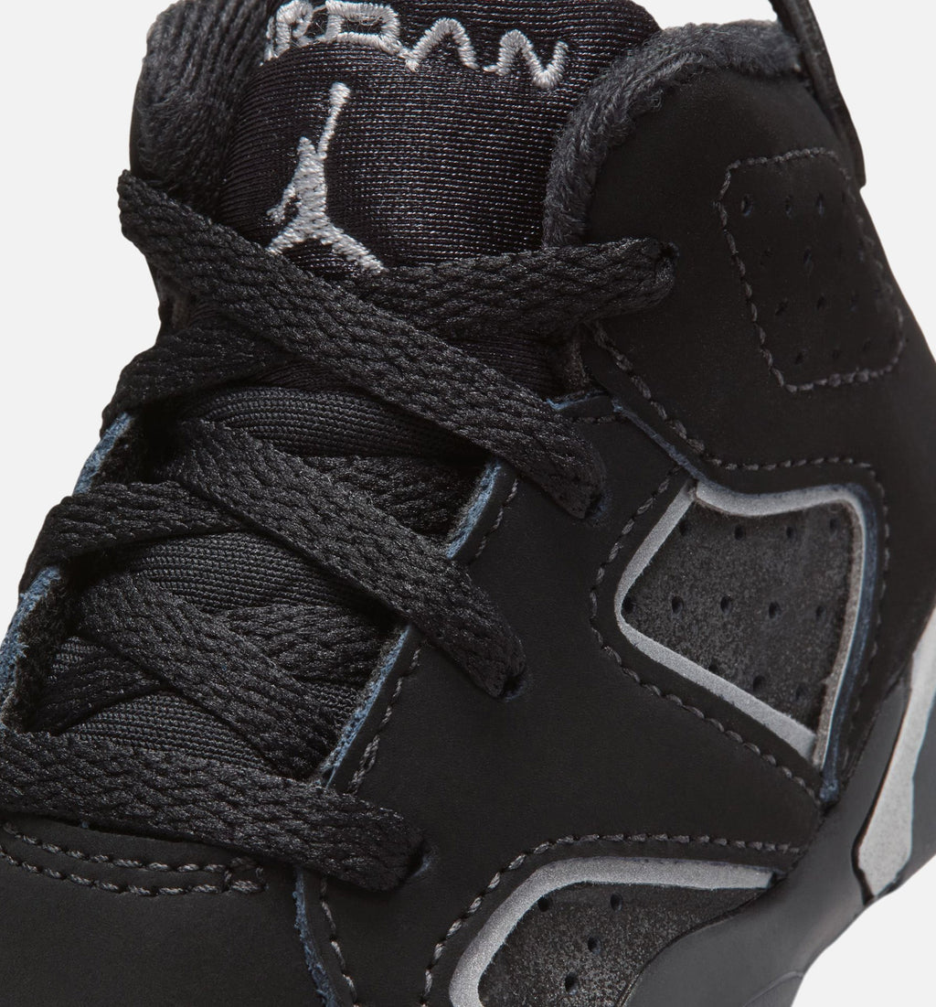 Air Jordan 6 Cap and Gown | Infant/Toddler Lifestyle Shoe | Black/Reflective Silver/Black
