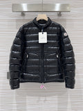 Moncler Acorus Stand-Collar Quilted Puffer Jacket in Black
