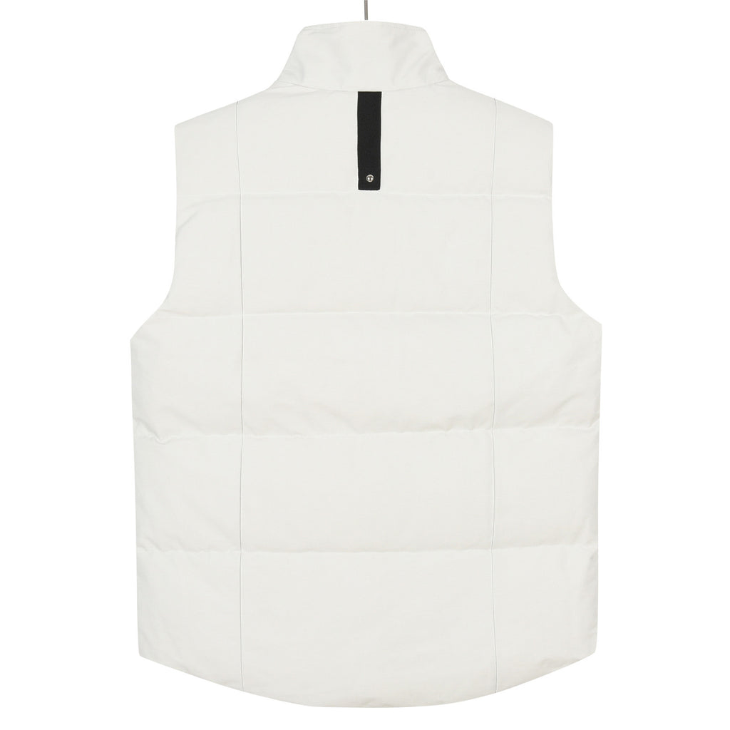Moose Knuckles Stand-Collar Puffer Vest with Metal Logo and Studs