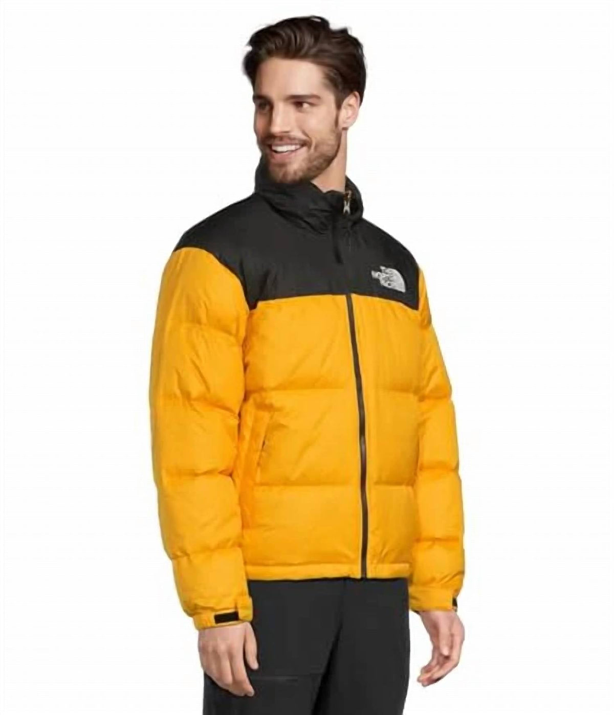 The North Face Unisex Color-Block Stand-Collar Puffer Jacket