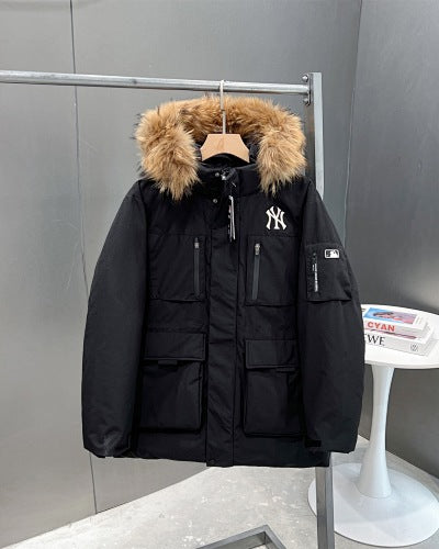 MLB New York Yankees Unisex Hooded Parka with Trimmed Hood