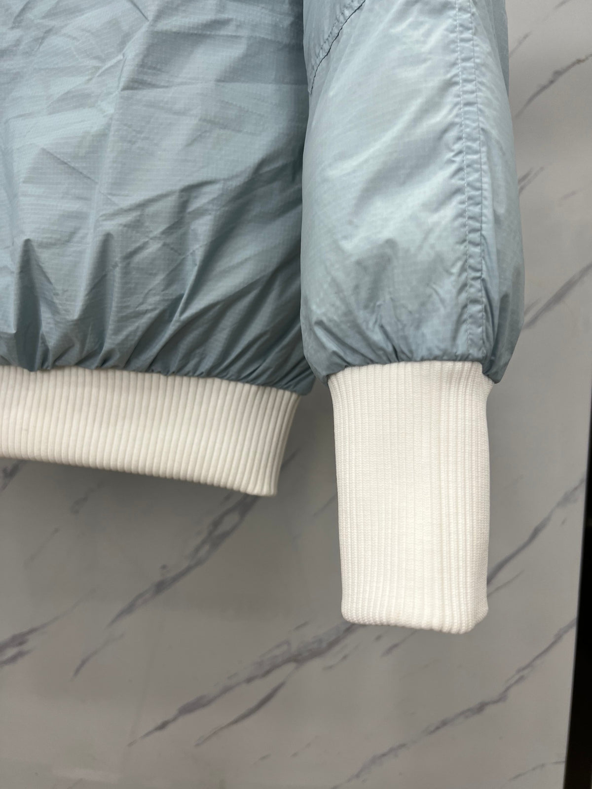 Canada Goose Hooded Bomber Jacket with Contrast Ribbed Trim