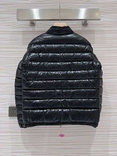 Moncler Acorus Stand-Collar Quilted Puffer Jacket in Black