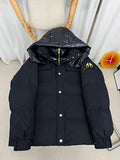 Moose Knuckles Quilted Hooded Bomber Jacket – Gold-Tone Details