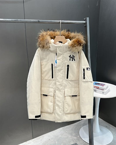 MLB New York Yankees Unisex Hooded Parka with Trimmed Hood