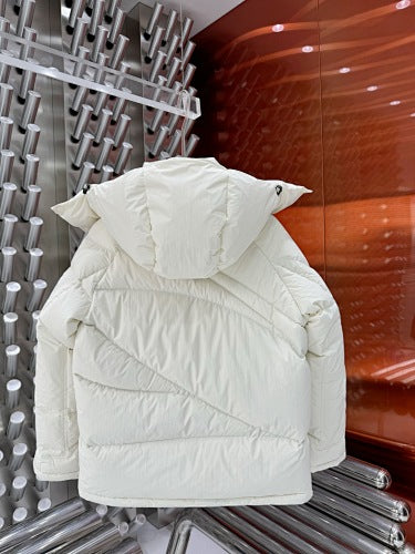 Moncler Genius Hooded Puffer Jacket in White