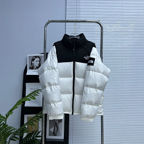 The North Face Wide-Quilted Color-Block Puffer Jacket