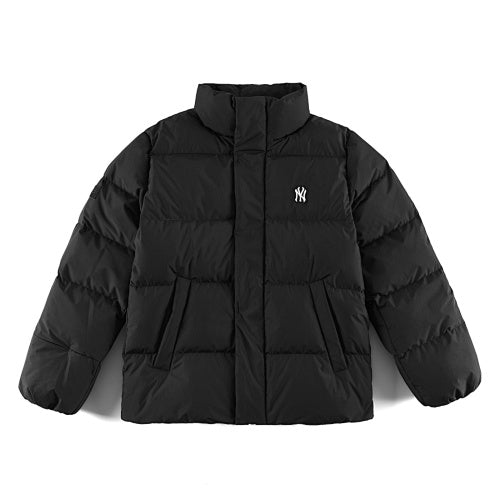 MLB New York Yankees Unisex Stand-Collar Puffer Jacket in Black