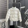 The North Face 90s-Inspired Stand-Collar Puffer Jacket in White