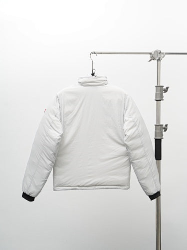 Canada Goose Lodge Stand-Collar Puffer Jacket in White