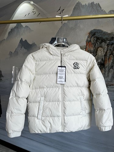 MLB New York Yankees Kids' Hooded Puffer Jacket with Back Logo