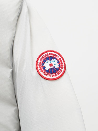 Canada Goose Lodge Stand-Collar Puffer Jacket in White