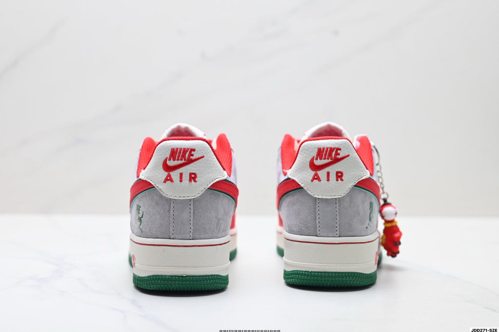 Nike Air Force 1 '07 LV8 Lunar New Year Low-Top Sneakers – Red/White/Green