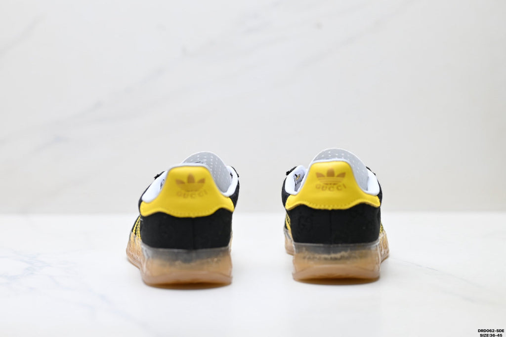 adidas x Gucci Gazelle Black Yellow Sneakers
