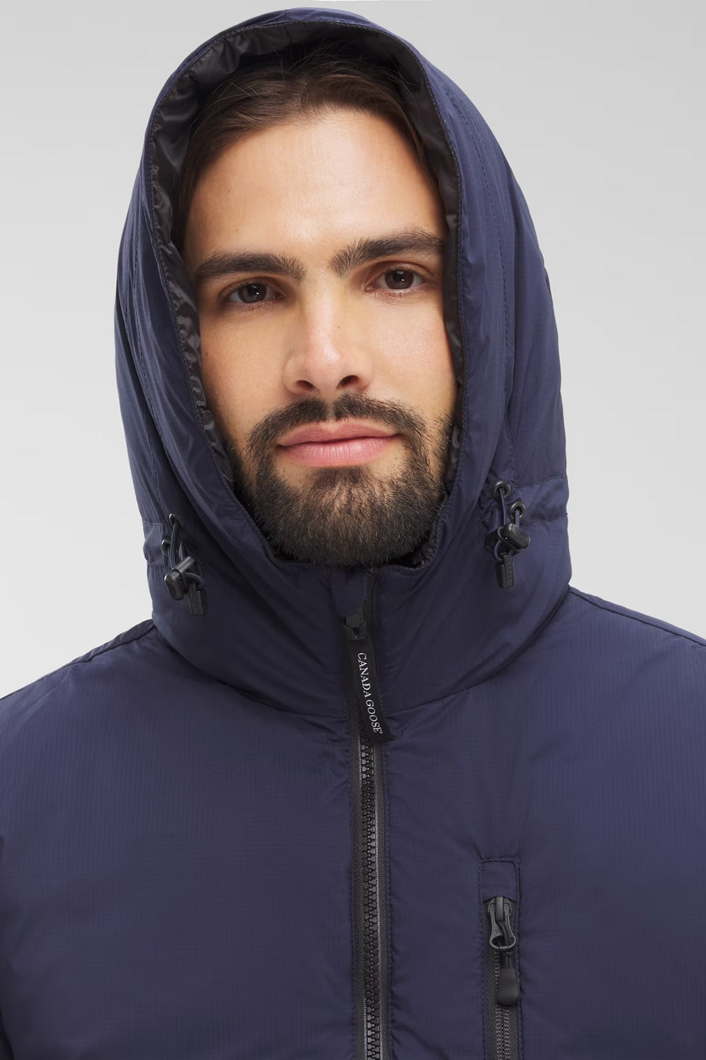 Canada Goose Men's Hooded Puffer Jacket with Chest Zip Pocket