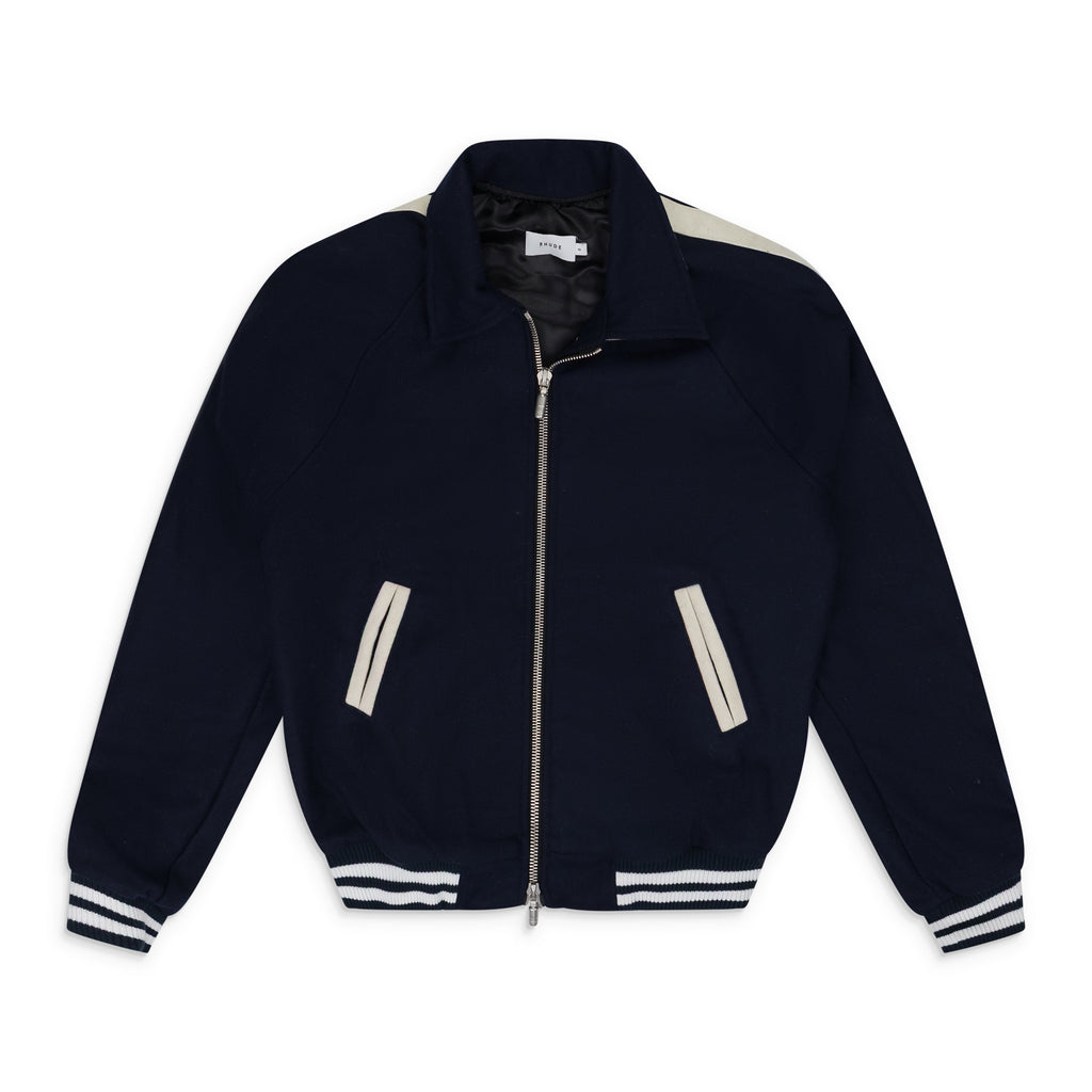 Navy Rhude Boys Signature Bomber