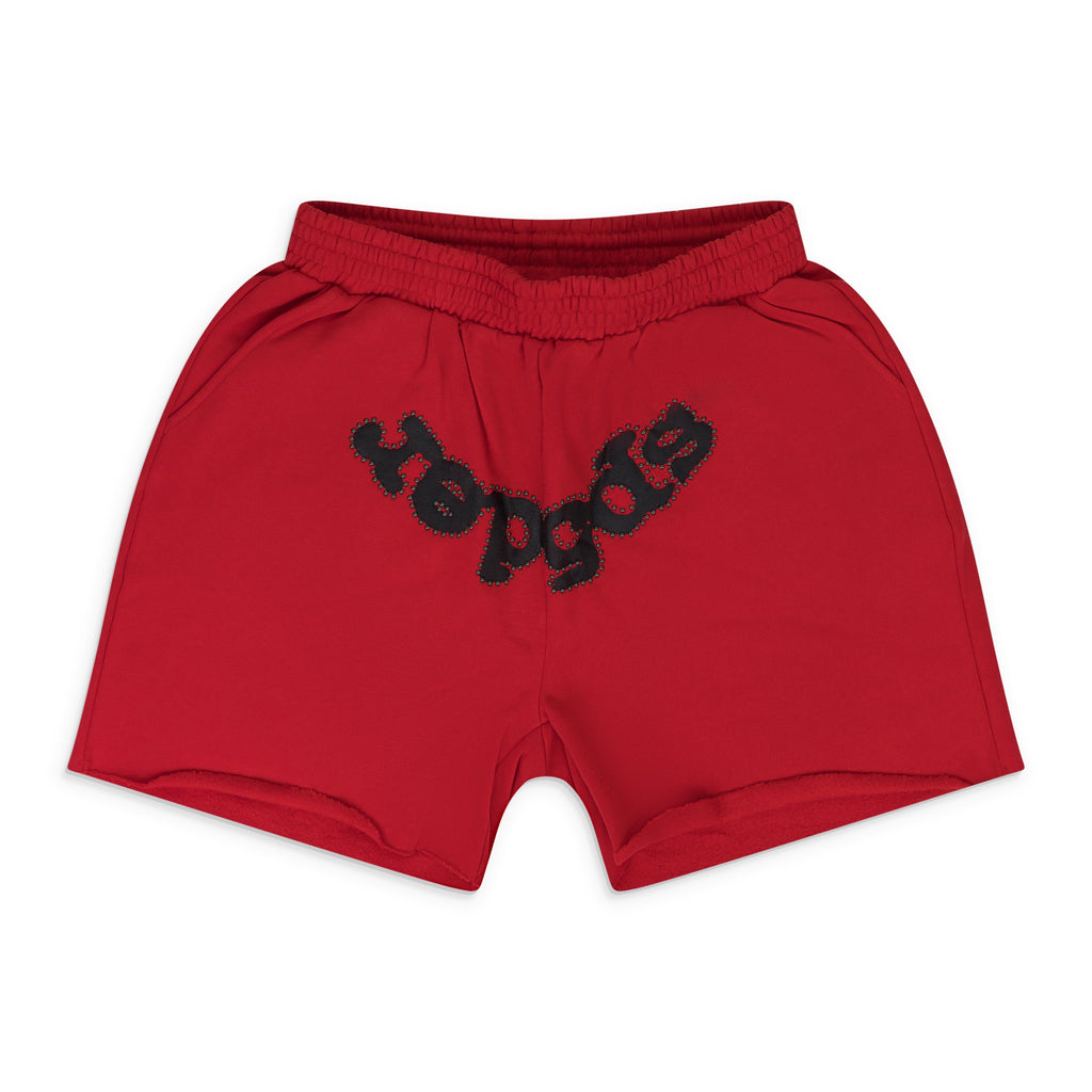 Red OG Studded Sweatshorts