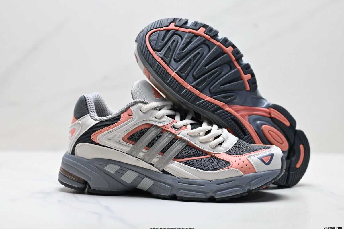 Adidas Unisex Running Shoes #9 - Grey/Coral