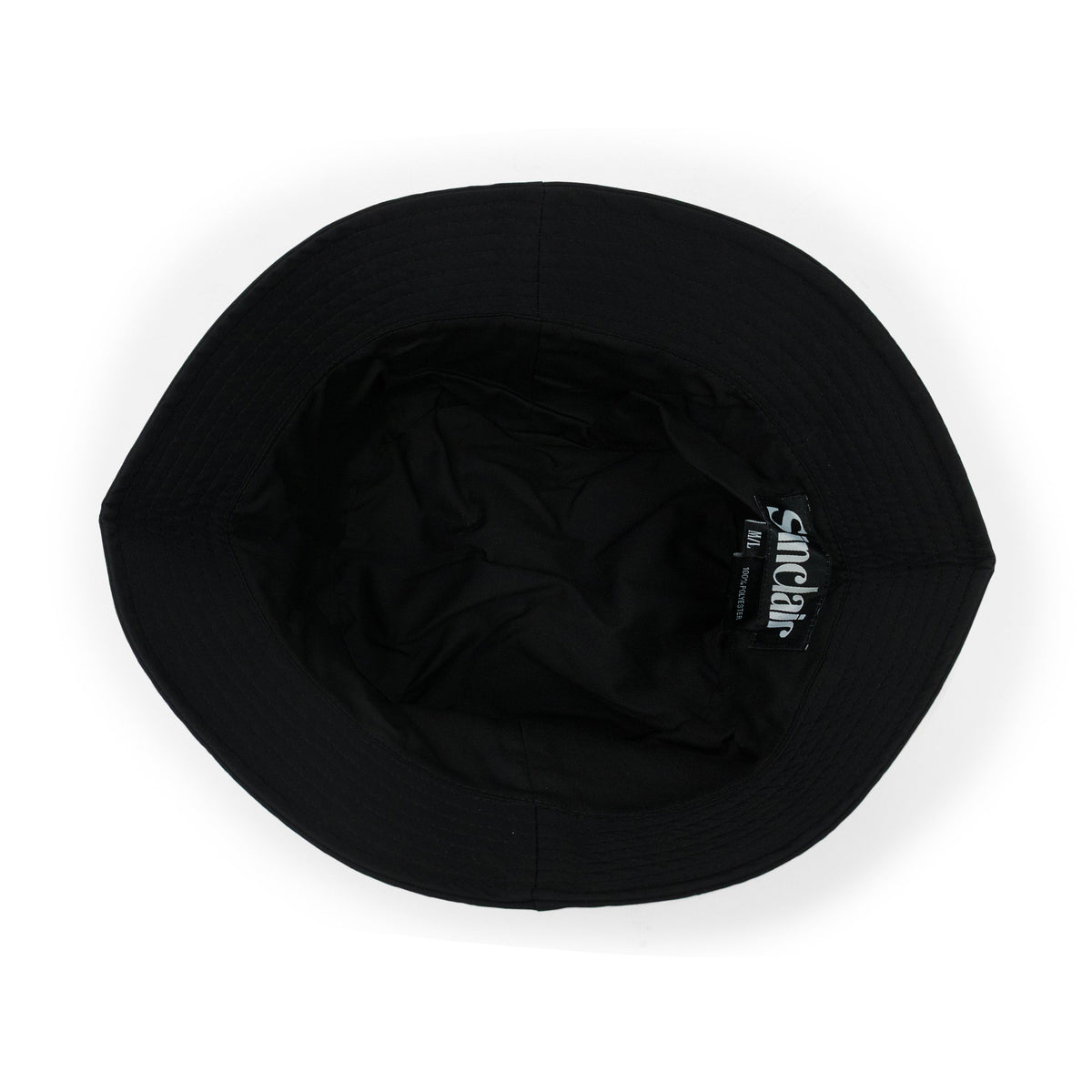 BLACK MESH POCKET BUCKET HAT