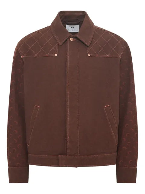 Marine Serre jacquard bomber jacket