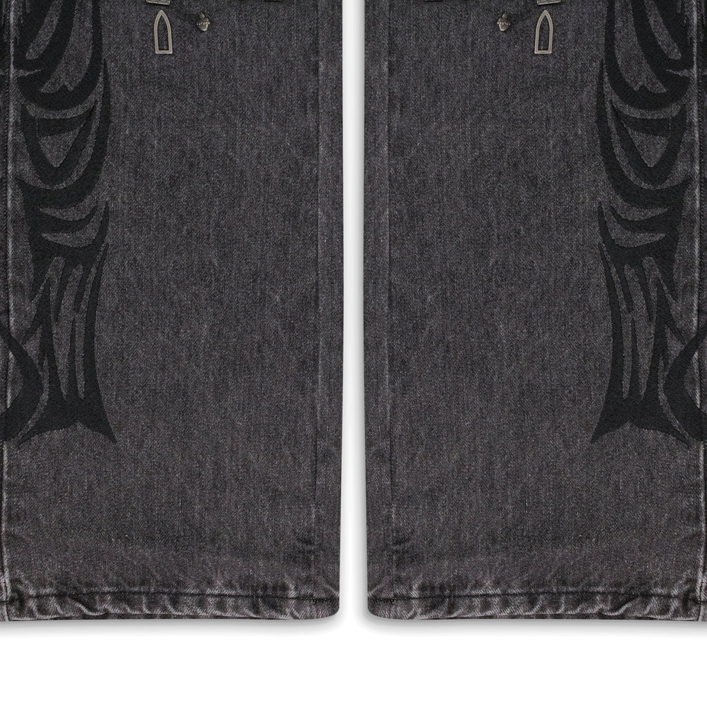 BLK CENTRALIZED HARDWARE STRAIGHT-FIT JEANS