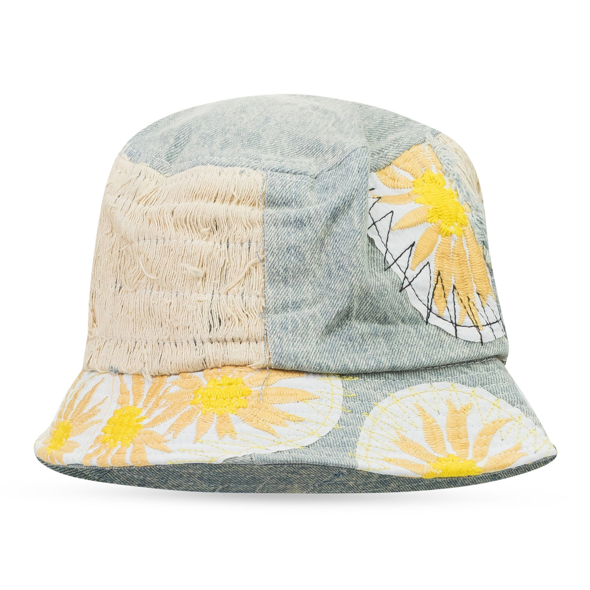 Blue Daisy Upcycled Bucket Hat