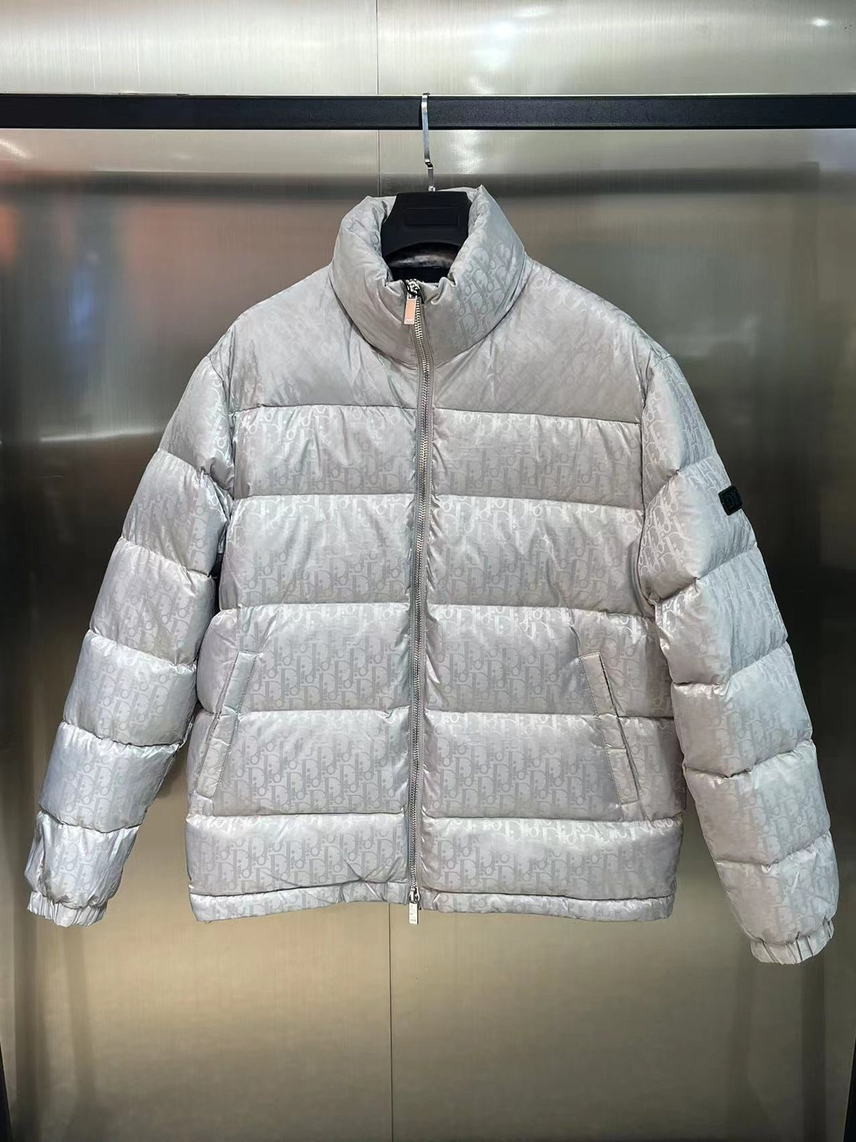 Dior Monogram Stand-Collar Puffer Jacket