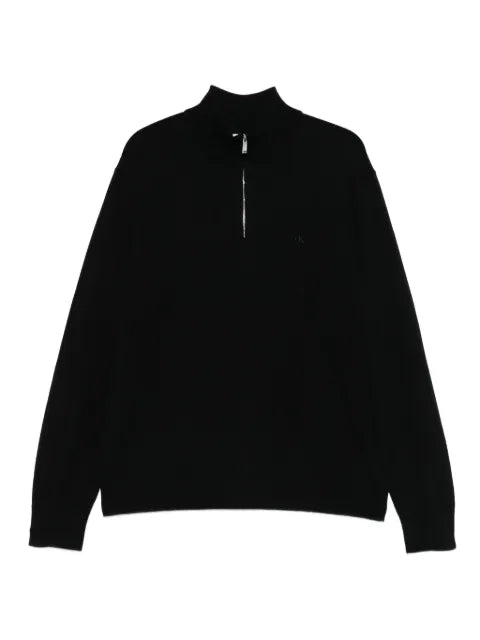 Calvin Klein mock-neck zip-neck sweater