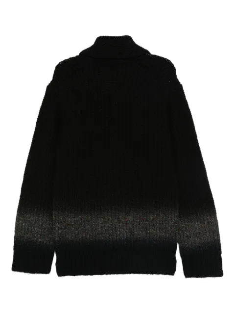 sacai zip-front cardigan