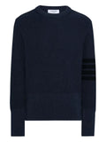 Thom Browne cotton cardigan stitch 4-Bar pullover