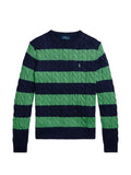 Polo Ralph Lauren striped cable-knit sweater