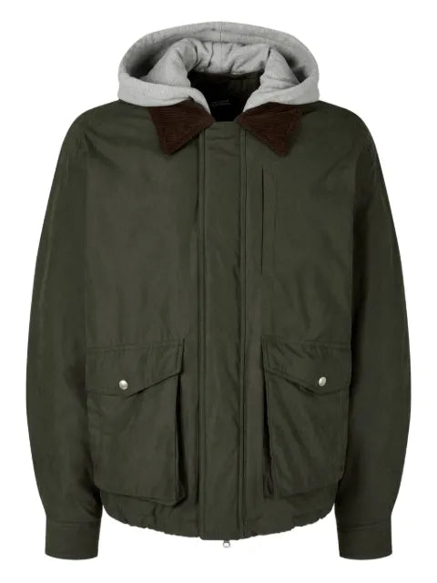 TOMBOY corduroy-collar bomber jacket