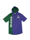 Mitchell & Ness x NBA Milwaukee Bucks short-sleeve hoodie
