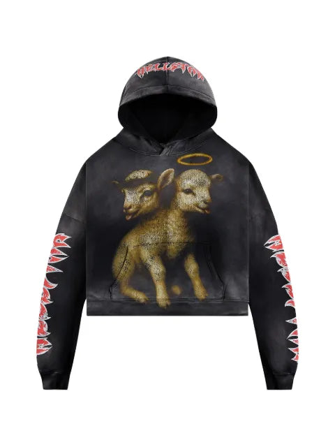 HELLSTAR Lamb graphic-print hoodie