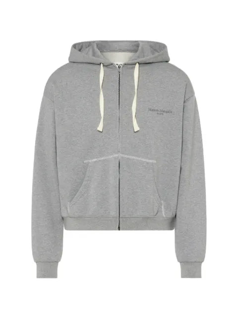 Maison Margiela zipped hooded sweatshirt