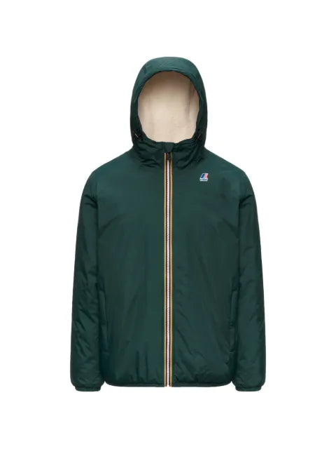 K-Way Le Vrai 4.0 fleece-lined hooded jacket