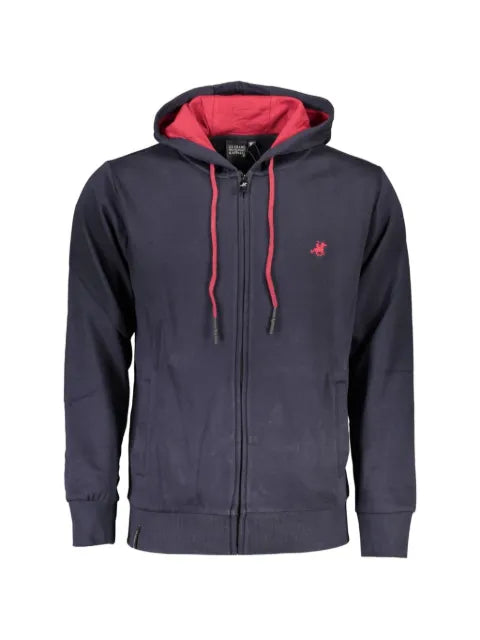 U.S. Grand logo-embroidered zip-up hoodie