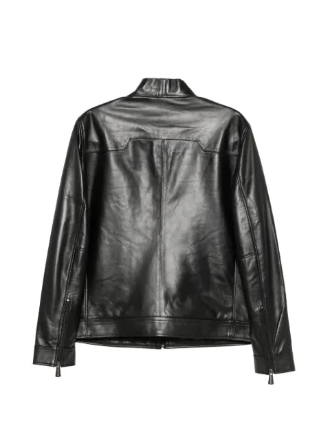 SERGIO MORETTI FIRENZE zip-up leather jacket