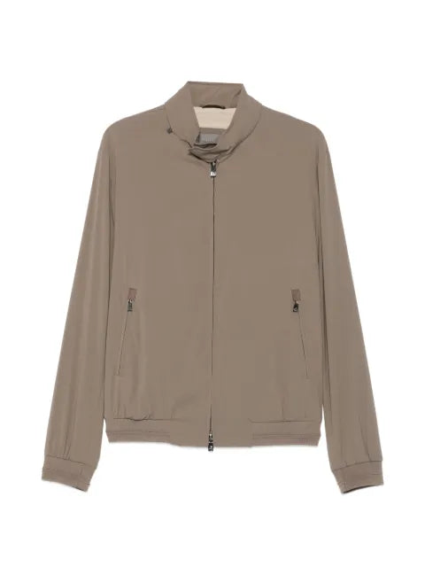 Corneliani high-neck zip-up bomber jacket
