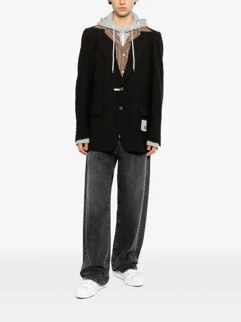 Maison MIHARA YASUHIRO layered-panel single-breasted blazer