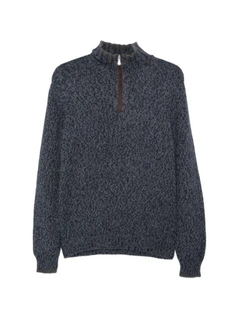 Fedeli long-sleeve quarter-zip sweater