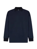 ROSE BURRITO long-sleeve polo-collar sweatshirt