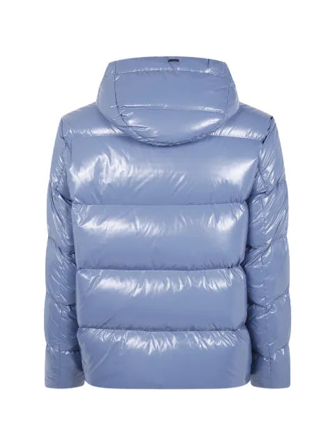 Herno logo-patch padded jacket