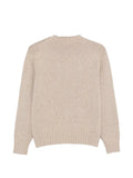 DUNST distressed-edge ribbed-trim sweater