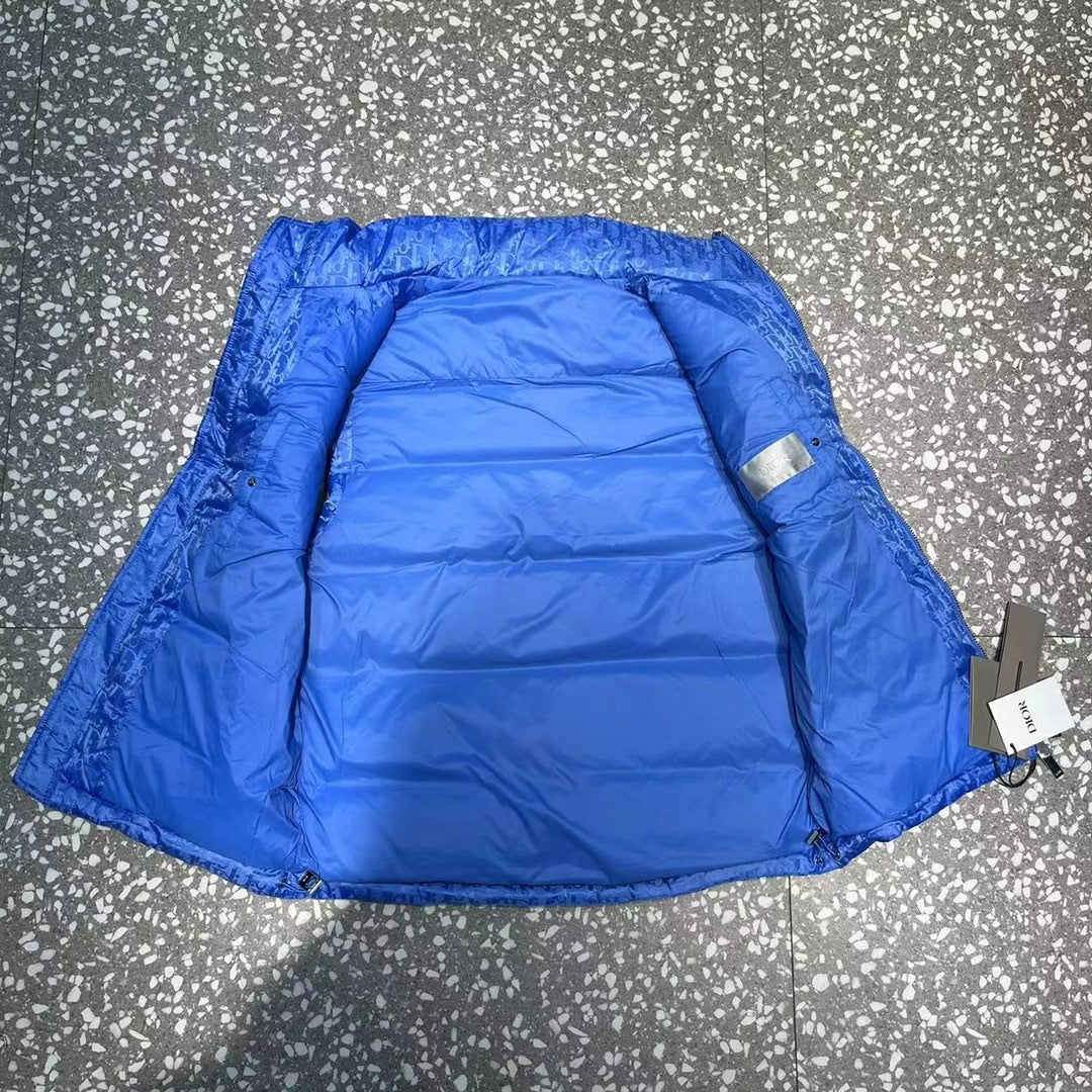 Dior Monogram Stand-Collar Puffer Vest