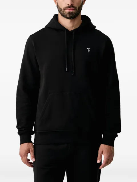 Trussardi logo-embroidered drawstring hoodie