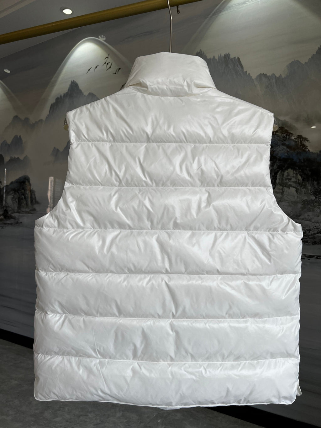 Moncler Stand-Collar Quilted Vest with Zip Pockets