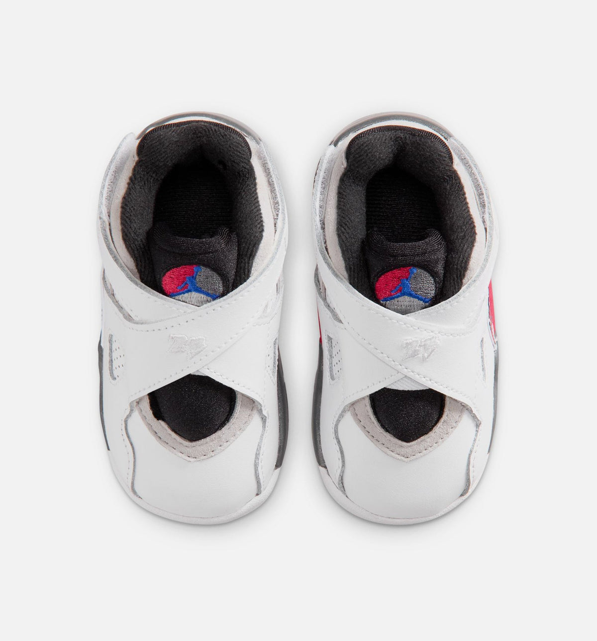 Air Jordan 8 Retro White and True Red Baby & Toddler Sneakers - White / Black / True Red