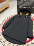 Moose Knuckles Men's Long Hooded Parka with Gold-Tone Details